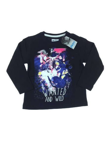 Rebel farkas mintás kislány felső