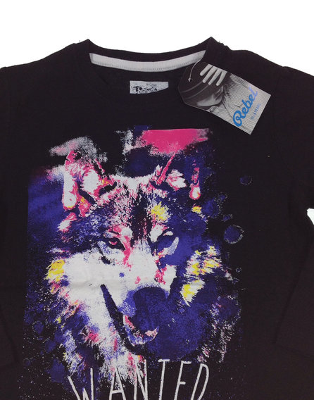 Rebel farkas mintás kislány felső