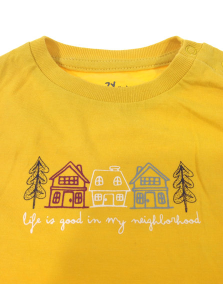 ZY mustársárga baba póló