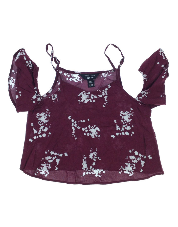 New Look cseresznyevirág mintás lány top