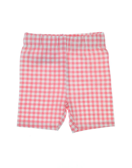 Disney rózsaszín kockás baba rövidnadrág