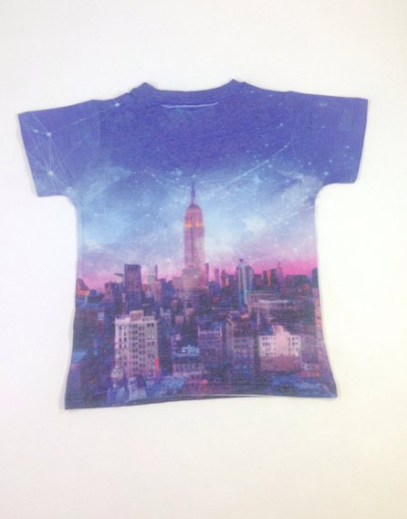 Next New York mintás kislány póló