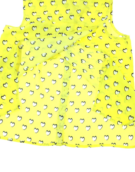 River Island élénksárga színű szívmintás ing