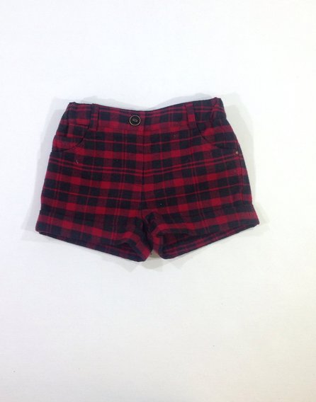 F&F kockás kislány rövidnadrág