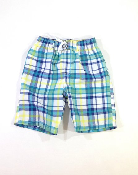 Rebel kockás kisfiú fürdőnadrág