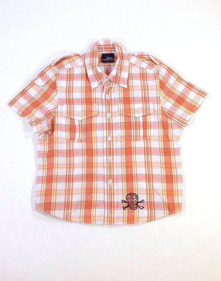 Next narancssárga kisfiú ing