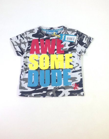 Freaky nyomott feliratos kisfiú póló