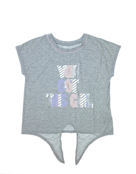 Young Dimension szürke feliratos kislány póló