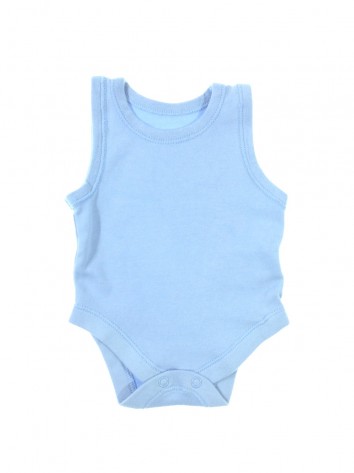 Matalan világoskék színű baba body