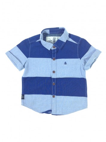 Next kék csíkos baba ing