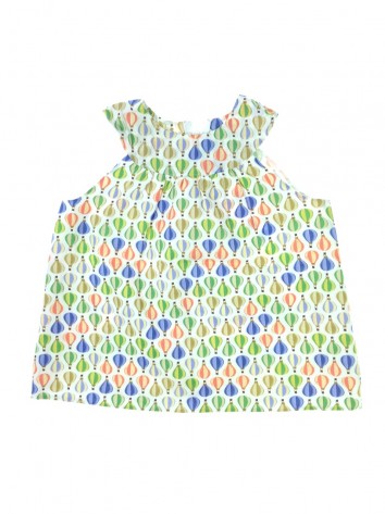 Hőlégballon mintás kislány blúz