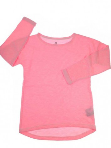 H&M élénk rózsaszín lány pulóver