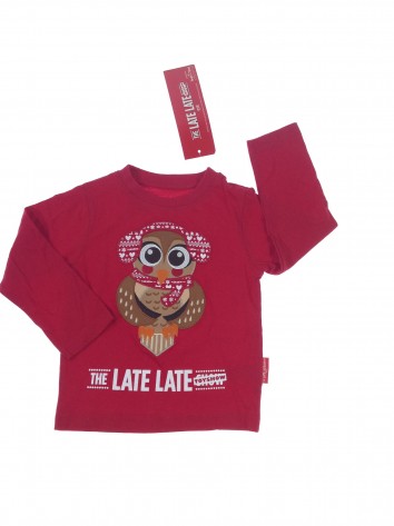 Young Dimension piros bagoly mintás felső