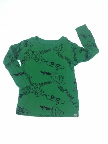 Gap zöld színű autó mintás pizsama