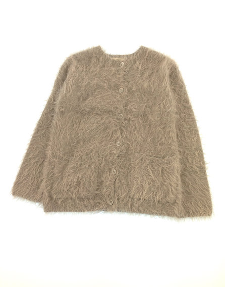 Zara szürke szőrmés kardigán