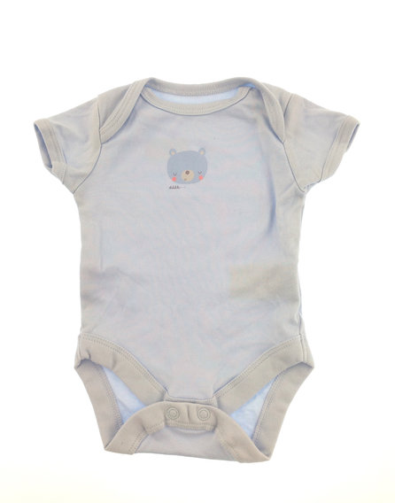 Mothercare világoskék maci mintás body