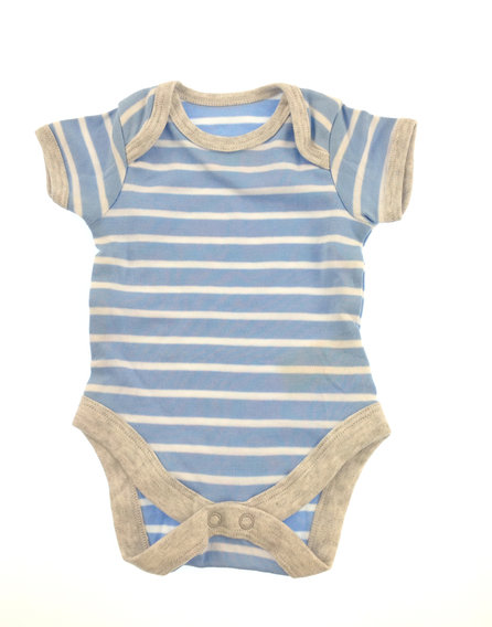Mothercare kék csíkos baba body