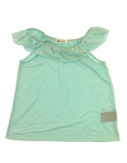 H&M mentakék színű ujjatlan póló