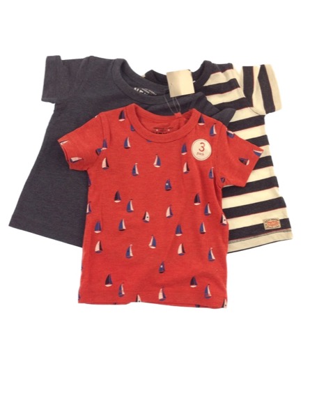 Next 3 db mintás baba póló