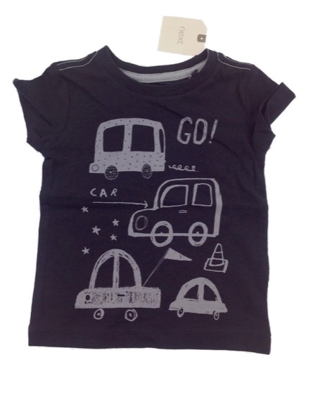 Next autó mintás sötétkék póló