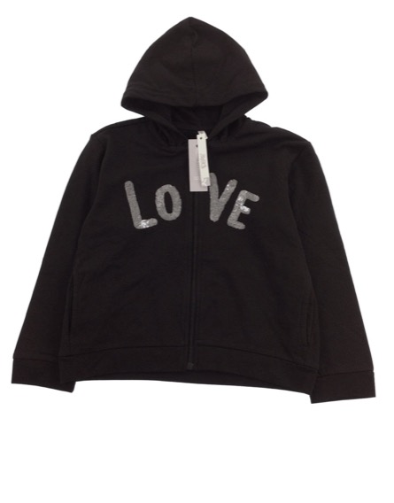 IDEXE fekete kapucnis pulóver