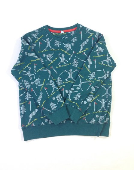 Marks&Spencer mintás kisfiú pulóver