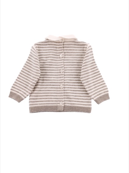 IDEXE szürke csíkos pulóver