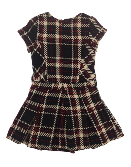 IDEXE mintás fekete ruha