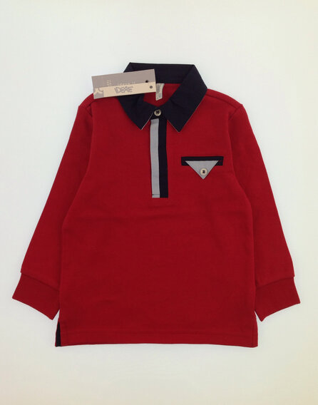 IDEXE galléros piros színű felső