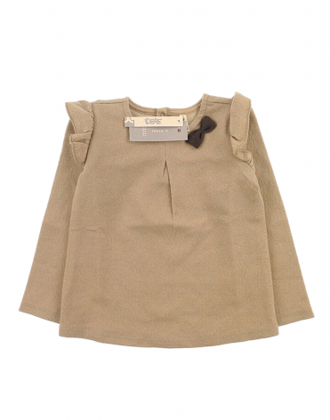 IDEXE krémszínű csillámos alkalmi felső