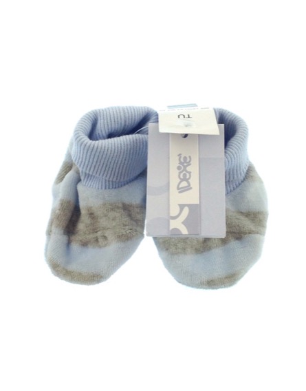 IDEXE kék-szürke csíkos babazokni