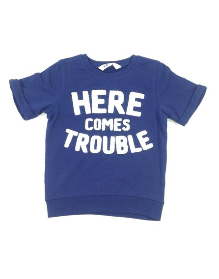 H&M kislány rövidujjú pulóver