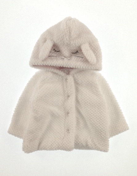 Matalan nyuszi mintás fehér kabát