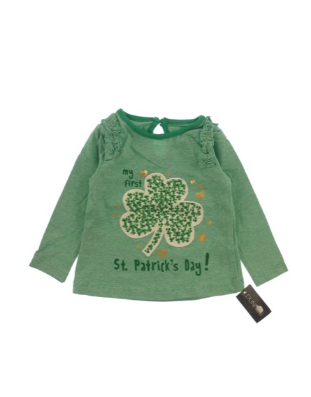 Dunnes lóhere mintás zöld felső