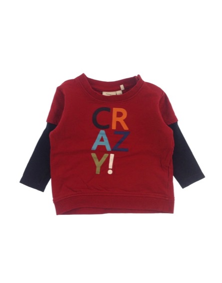 Name it feliratos bordó felső