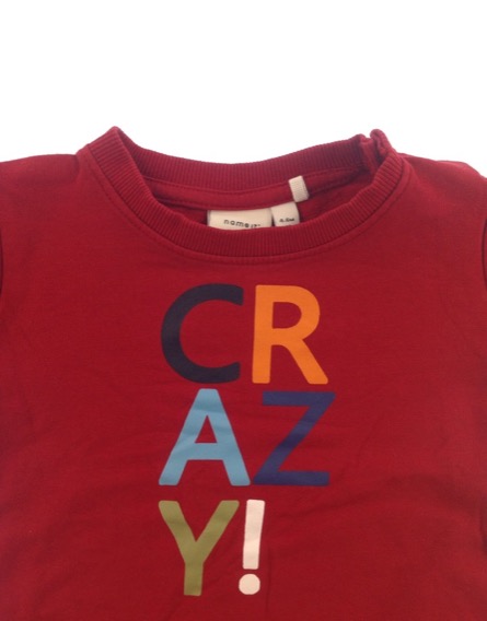 Name it feliratos bordó felső