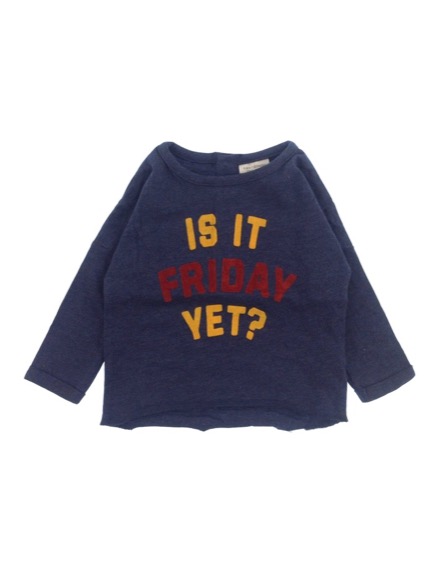 Next feliratos sötétkék baba felső