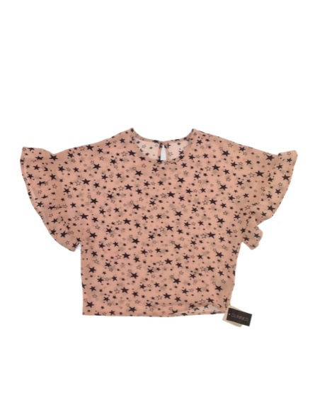 Dunnes csillagmintás rózsaszín felső