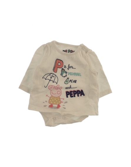 Peppa Pig mintás hosszú ujjú body
