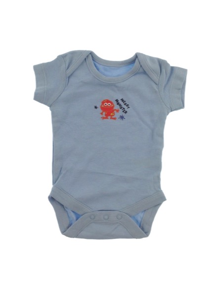 St. Bernard szörnyecske mintás kék body