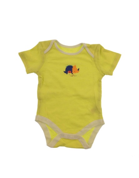 St. Bernard dinó mintás sárga body