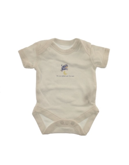 St. Bernard boci mintás fehér body