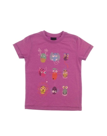 Next állatmintás lila póló