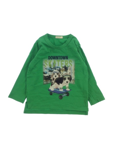 Benetton kutya mintás zöld felső