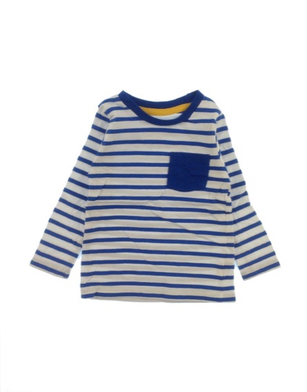 St. Bernard kék csíkos baba felső