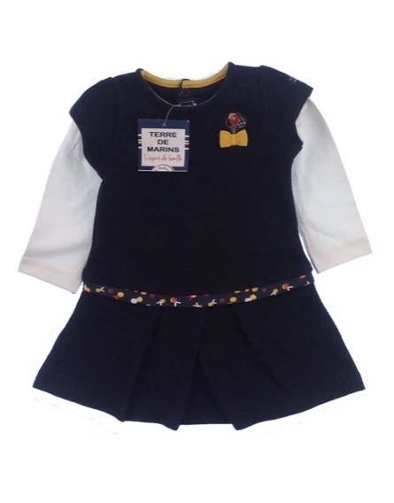 Terre De Marins sötétkék babaruha