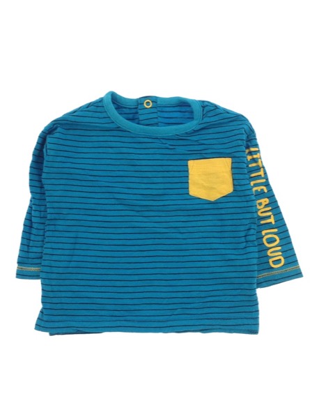 St. Bernard kisfiú csíkos kék hosszú ujjú