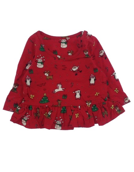 Primark piros karácsonyi babafelső