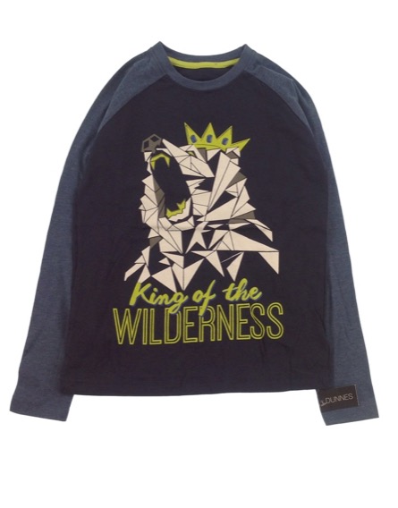 St. Bernard fiú mintás kék hosszú ujjú