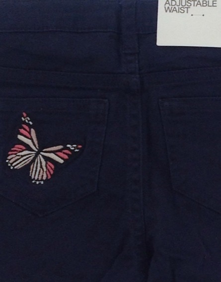 H&M kislány pillangómintás sötétkék rövidnadrág